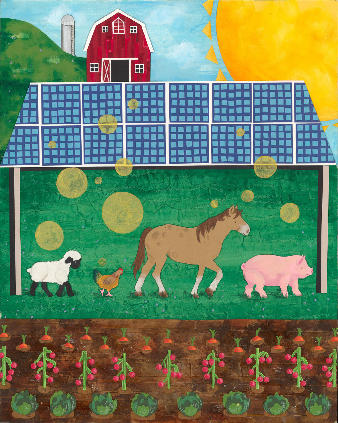 Agrivoltaics (2023) - Mixed Media