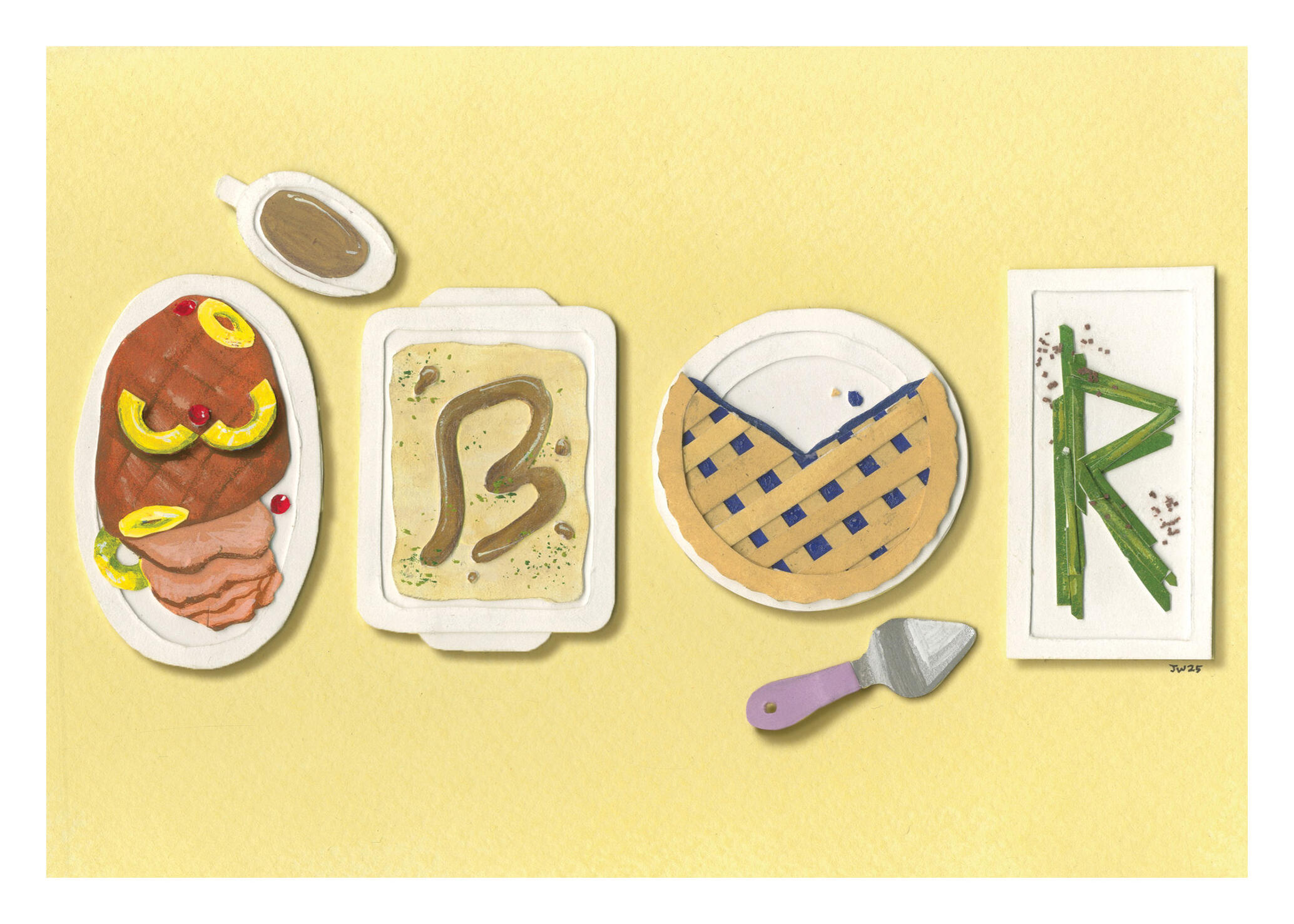 Thanksgiving Greeting Card for WBUR - Mixed Media